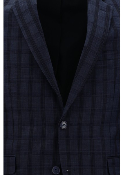 Slim Fit Kombinli Ekose Takım Elbise fırsatları