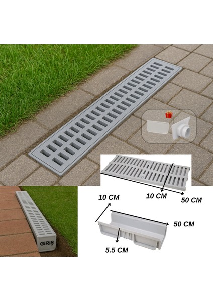 Modüler Kanal 10 cm – Plastik Izgaralı fiyatları