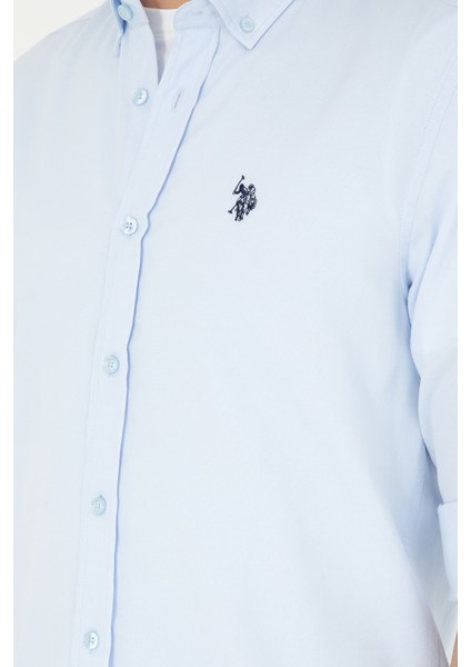 Erkek Açık Mavi Gömlek Basic 50288629-VR003