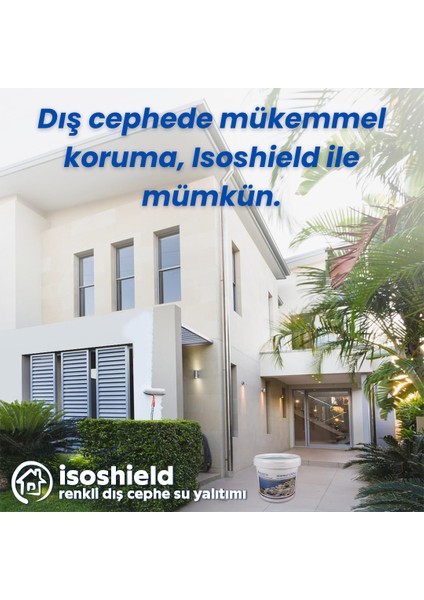 Isoshield Su Kesici Dış Cephe Su Yalıtım Boyası 5 kg modelleri