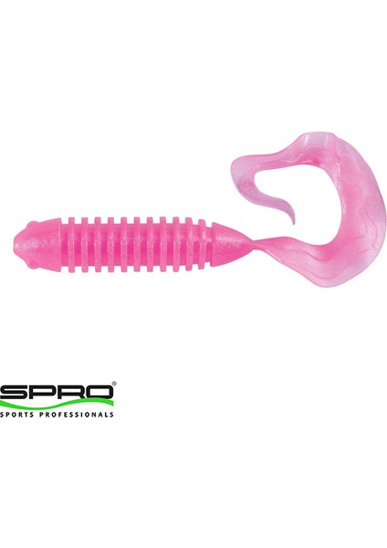Wave Tail Grub 3" Pearl Pink Balık Yemi