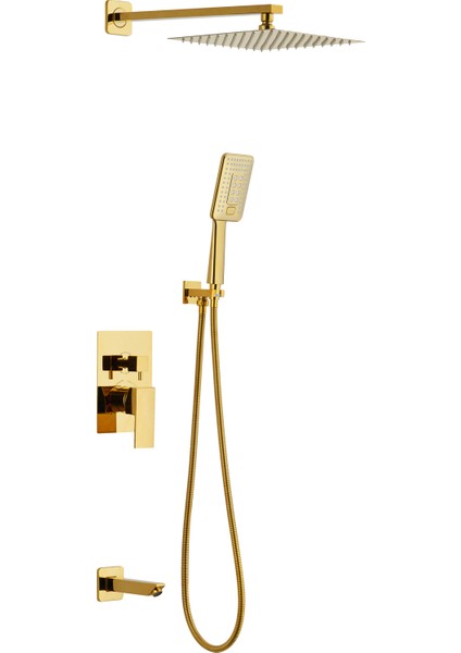 Solo Ankastre Duş Sistemi Altın D.050.A