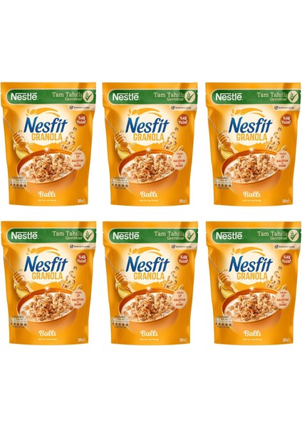 Nesfit Ballı Granola 300 gr x 6 Adet