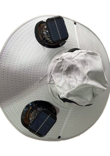 Açık Güneş Fan Uzun Pil Ömrü Şapka (Yurt Dışından)