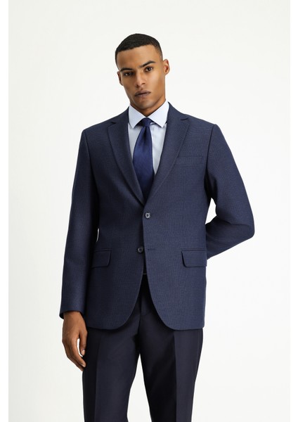 Regular Fit Klasik Desenli Ceket