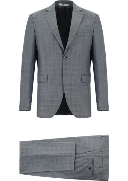 Klasik Ekose Takım Elbise