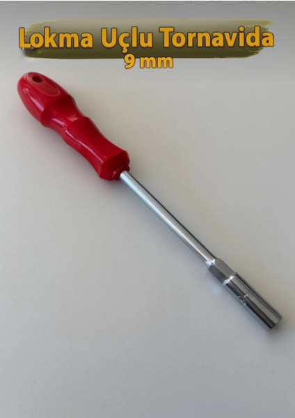 Ergonomik Saplı Lokma Uçlu Tornavida 9 mm