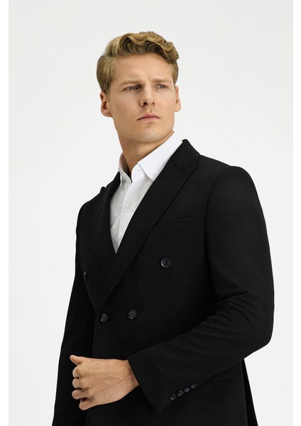 Slim Fit Dar Kesim Kruvaze Takım Elbise fırsatları