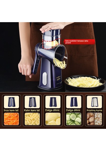 Çok Fonksiyonlu Sebze Kesme El-Krank Tamburu (Yurt Dışından) fiyatları