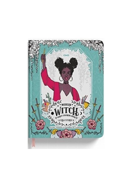 Modern Witch Tarot Boyama ve Aktivite Kitabı Lisa Sterle 168 Sayfa Tam Kapsamlı Tarot Rehberi