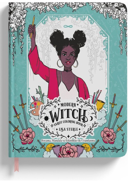 Modern Witch Tarot Boyama ve Aktivite Kitabı Lisa Sterle 168 Sayfa Tam Kapsamlı Tarot Rehberi fiyatları