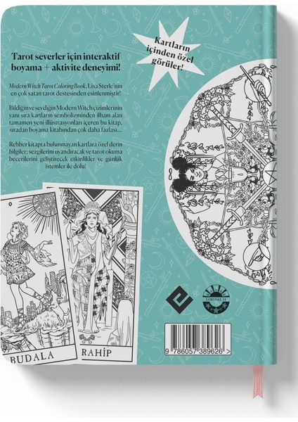 Modern Witch Tarot Boyama ve Aktivite Kitabı Lisa Sterle 168 Sayfa Tam Kapsamlı Tarot Rehberi