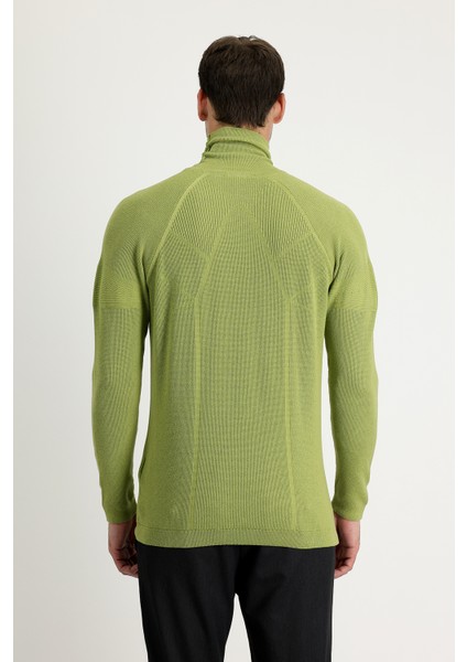 Balıkçı Yaka Slim Fit Dar Kesim Desenli Pamuklu Triko Kazak modelleri