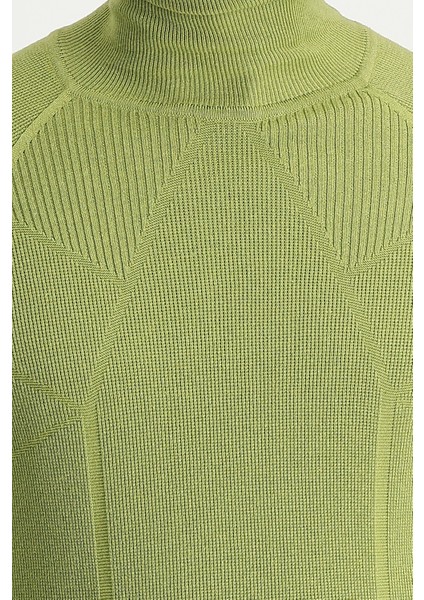 Balıkçı Yaka Slim Fit Dar Kesim Desenli Pamuklu Triko Kazak fırsatları