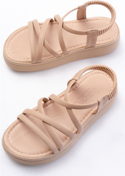 Bayan Sandalet 24413-841 Nut Dolgu Topuk Kadın Sandalet indirimleri