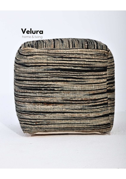 Shiro Beige Black - Puf modelleri