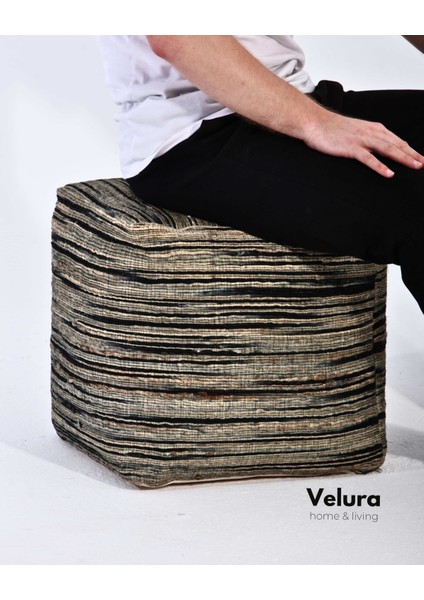 Shiro Beige Black - Puf