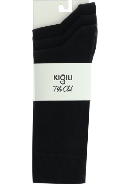 3'lü Pamuklu Dikişsiz Çorap Seti