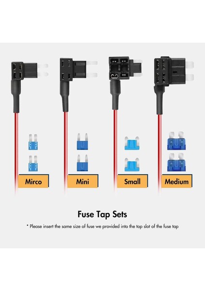Tip C Hardwire Kit HW01-DT, 3,5 M Uzunluk, 24 Saat Park Izleme, Döngü Kayıt modelleri