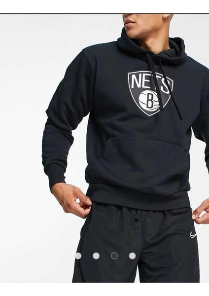 Brooklyn Nets Mens Fleece Pullover Essential Erkek Sweatshirt Cng Store®