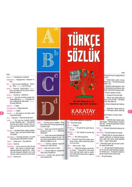 Türkçe Sözlük Karton Kapak