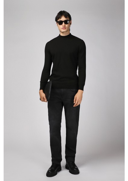 Yarım Balıkçı Yaka Regular Fit Pamuklu Triko Kazak fiyatları