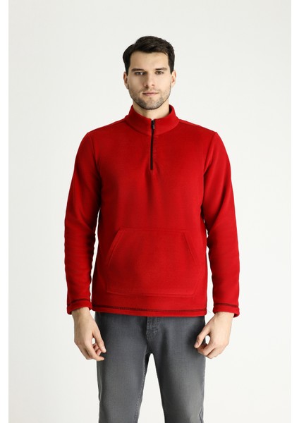 Yarım Fermuarlı Polar Sweatshirt fırsatları