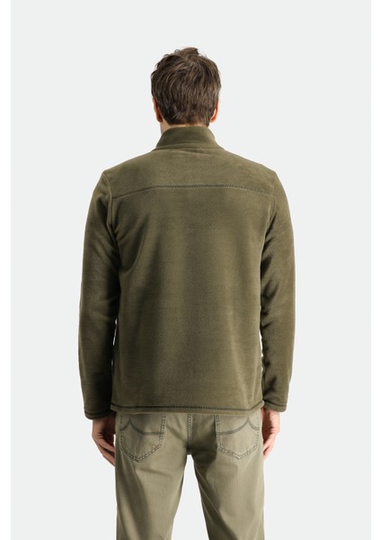 Yarım Fermuarlı Nakışlı Polar Sweatshirt indirimleri