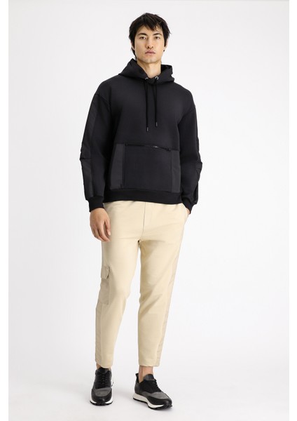 Kapüşonlu Oversize Fermuarlı Pamuklu Sweatshirt fiyatları