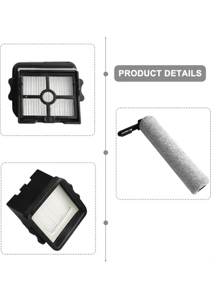 Ultenic Ac1 Elite Islak Kuru Elektrikli Süpürge Için Yedek Fırça Silindiri ve Hepa Filtresi, Filtre Yedek Parçaları (Yurt Dışından) modelleri