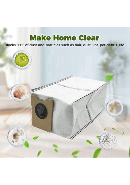 Eufy Omni C20 Elektrikli Süpürge Için 6'lı Paket Büyük Kapasiteli Toz Torbası, Etkili Filtreleme Yedek Torbası (Yurt Dışından) indirimleri
