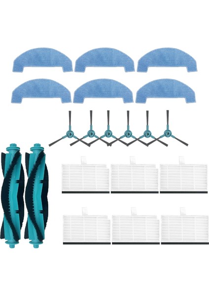 Lubluelu L15 Kendiliğinden Boşalan Robot Süpürge Için 20 Adet Ana Yan Fırça Hepa Filtre Paspas Pedi Temel Süpürge Aksesuarları (Yurt Dışından) indirimleri