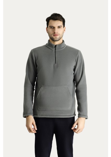Yarım Fermuarlı Polar Sweatshirt fırsatları