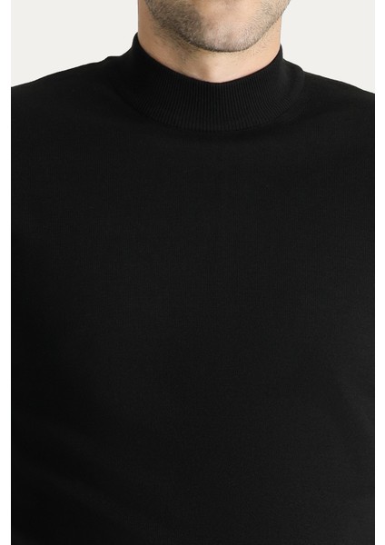 Yarım Balıkçı Yaka Regular Fit Pamuklu Triko Kazak indirimleri