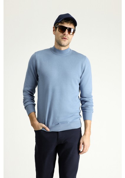 Bato Yaka Regular Fit Pamuklu Triko Kazak