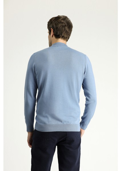 Bato Yaka Regular Fit Pamuklu Triko Kazak fırsatları