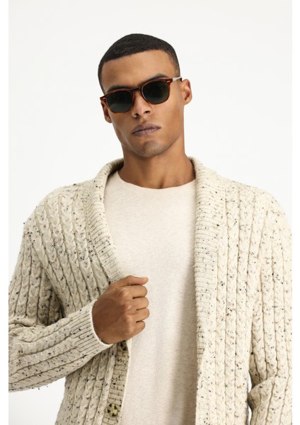 Desenli Yünlü Triko Hırka indirimleri