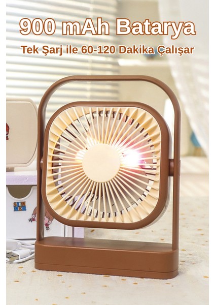 Taşınabilir USB Şarjlı 3 Kademeli Masaüstü Fan Vantilatör Soğutucu YS2551 fırsatları