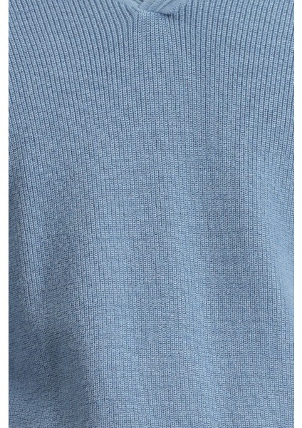 Polo Yaka Slim Fit Dar Kesim Desenlli Pamuklu Yünlü Triko Kazak indirimleri