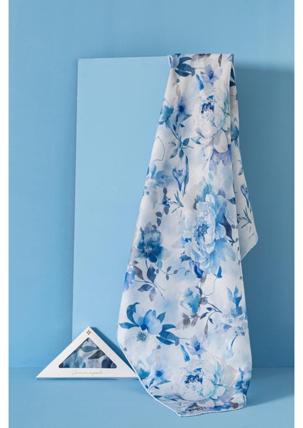 Kadın Çiçek Desenli Ephedra Soft Eşarp