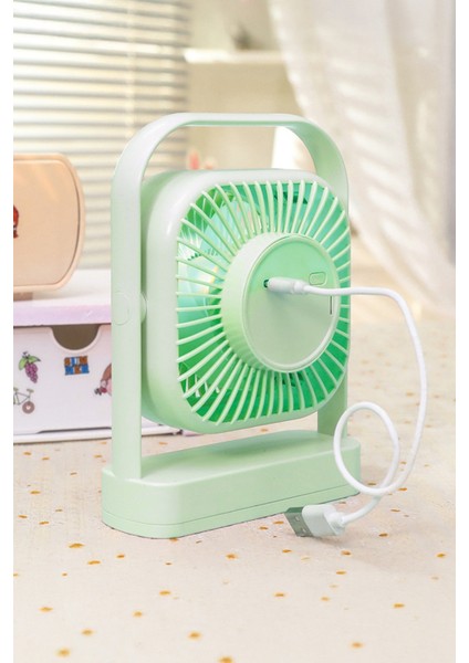 Taşınabilir USB Şarjlı 3 Kademeli Masaüstü Fan Vantilatör Soğutucu YS2551 fırsatları