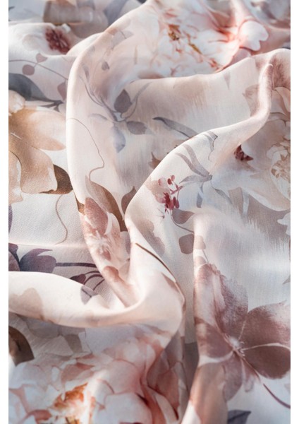 Kadın Çiçek Desenli Ephedra Soft Eşarp modelleri