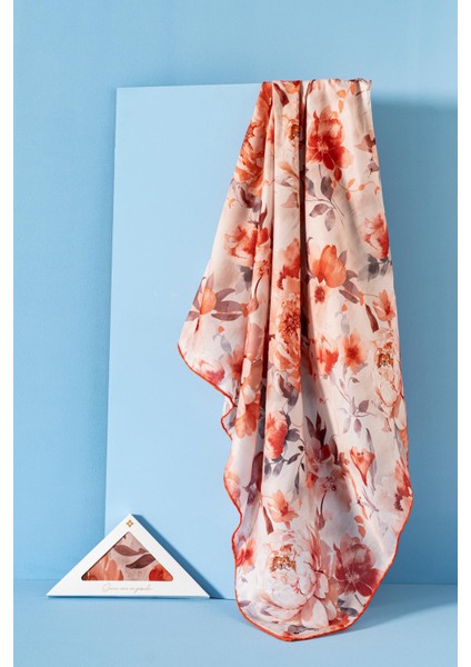 Kadın Çiçek Desenli Ephedra Soft Eşarp