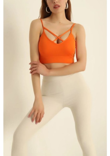 Ön Çapraz Askılı Crop Bluz - S504576 fiyatları