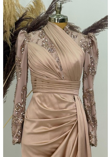 Asude Tesettür Abiye Gold fiyatları