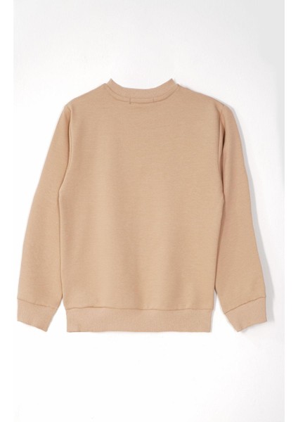 Baskılı Nakışlı Vizon Renk Erkek Çocuk Eşofman Takımı indirimleri