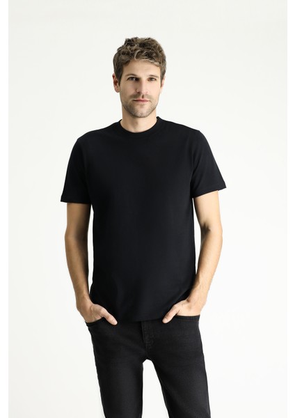 Bisiklet Yaka Slim Fit Dar Kesim Süprem Pamuk Tişört indirimleri