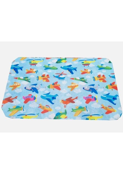 Renkli Desenli Yıkanabilir Bez Beslenme Örtüsü – 30X50 cm Okul Için Ideal