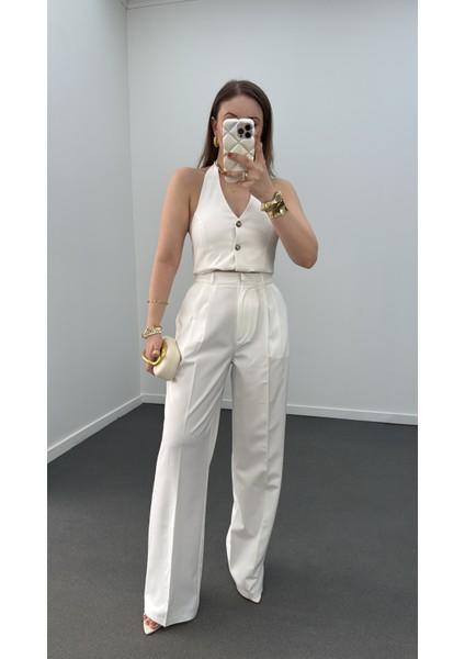 Efruz Premium Seri Pileli Kumaş Pantolon