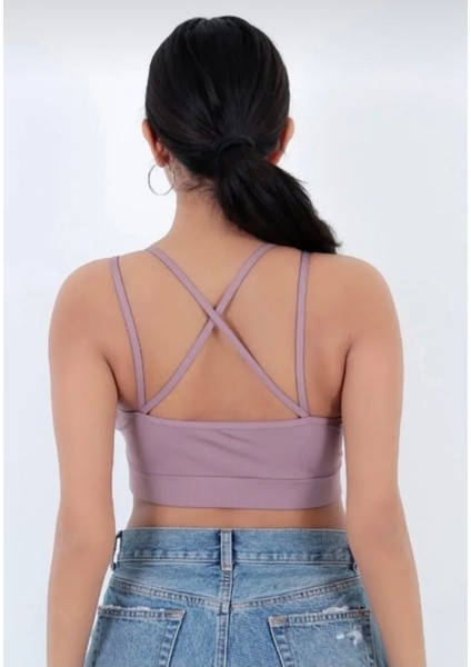 Sırt Çapraz Askılı Crop Bluz - S504572 modelleri